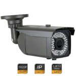 GW Security 5 Megapixel 2592 x 1920 Pixel HD 1920P Outdoor Network PoE Power Over Ethernet 1080P Security IP Camera with 2.8-12mm Varifocal Zoom Len, 64-IR LED 180FT IR Distance