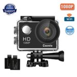Action Camera Sport Camera 1080P Full HD Waterproof Underwater Action Camera Davola WiFi Control with 170° Wide-angle Lens 12MP 2 Rechargeable Batteries and Mounting Accessories Kit (Davola-1080P)