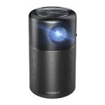 Nebula Capsule Smart Mini Projector, by Anker, Portable 100 ANSI lm High-Contrast Pocket Cinema with Wi-Fi, DLP, 360° Speaker, 100″ picture, Android 7.1, 4-Hour Video Playtime, and App