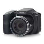 Minolta 20 Mega Pixels High Wi-Fi Digital Camera with 35x Optical Zoom, 1080p HD Video & 3″ LCD, Purple (MN35Z-BK)