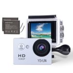 YELIN 1080P Full HD 2.0 inch LCD Screen Waterproof Sports Action Camera Cam DV 5MP DVR Helmet Camera Sports DV Camcorder+Extra 1 Batteries