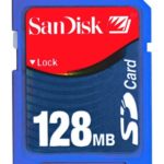 SanDisk 128MB Secure Digital Memory Card (SDSDB128800)