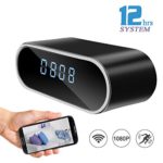 DareTang HD 1080P Wifi Hidden Camera Alarm Clock Night Vision/Motion Detection/Loop Recording Home Surveillance Spy Cameras