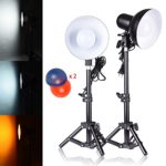 Emart 2 x 15W Table Top Photography Studio LED Lighting Kit with Light Stand Tripod