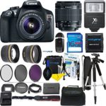 Canon EOS 1300D/Canon EOS Rebel T6 DSLR Camera w/ EF-S 18-55mm f/3.5-5.6 IS II Lens – Expo Accessories Bundle