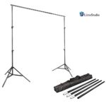 LimoStudio Photo Video Studio 10Ft Adjustable Muslin Background Backdrop Support System Stand, AGG1112