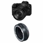 Canon EOS R Mirrorless Digital Camera w/ 24-105mm Lens and Mount Adapter, Black