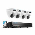 Reolink PoE Security Camera System 8CH 5MP NVR 2TB Hard Drive with 4 Outdoor 4 Megapixels PoE Surveillance IP Camera 1440P 100ft Night Vision Home Business RLK8-420D4