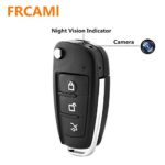 FRCAMI Spy Camera 1080P DVR Multifunctional Hd Hidden Camera Car Key Chain Mini Spy Cam DVR IR Night Vision Motion Detection Perfect Indoor Covert Security Camera for Home and Office