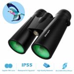 10×42 Compact Binoculars for Adults | Binoculars for Birds Watching – High Powered HD Binoculars wth Clear Weak Light Vision – Portable Binoculars for Hunting Scenery Concerts Sports