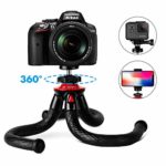 Tripods for Phone, Fotopro 12″ Flexible Tripod with Bluetooth for iPhone X 8 Plus,Samsung S9,Waterproof and Anti-Crack Camera Tripod for GoPro,360 Degree Spherical Camera for Time-Lapse Photography