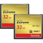 SanDisk Extreme 32GB CompactFlash Memory Card UDMA 7 Speed Up To 120MB/s 2-Pack