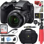Nikon COOLPIX B500 16MP 40x Optical Zoom Digital Camera w/ Built-in Wi-Fi NFC & Bluetooth (Black) + 32GB SDXC Accessory Bundle