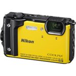 Nikon W300 Waterproof Underwater Digital Camera with TFT LCD, 3″, Yellow (26525)