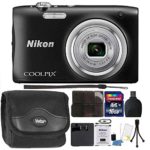 Nikon COOLPIX A100 20.1MP f/3.7-6.4 Max Aperture Compact Digital Camera Accessory Bundle Black