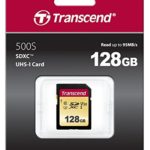 Transcend TS128GSDC500S-E 128GB UHS-I U3 SD Memory Card MLC