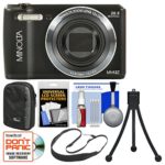 Minolta MN12Z OIS 12x Zoom Wi-Fi Digital Camera (Black) with 8GB Card + Case + Flex Tripod + Sling Strap + Kit
