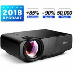 RAGU Z400 Mini Projector, 2018 Upgraded (+85% Brightness) 130″ 1080P HD Home Movie Portable Video Projector for PC/MAC/DVD/TV/Xbox/Movies/Games/Smartphone with HDMI/VGA/USB/AV/SD