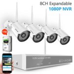 [Expandable System] Wireless Security Camera System,Safevant 8CH 1080P NVR IP Security Camera System(NVR Kits) with 4PCS 960P Wireless Security Cameras,Pre-Installed 1TB HDD,Auto-Pair
