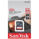SanDisk Ultra 64GB Class 10 SDXC UHS-1 Memory Card up to 48MB/s – SDSDUNB-064G