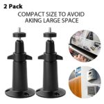 2 Packs Camera Bracket CCTV Accessorie for Arlo, Arlo Pro, CCTV Camera and Other Compatible Models Security Camera Metal Wall/Ceiling Mount, Adjustable Indoor/Outdoor Mount?2 Packs Black
