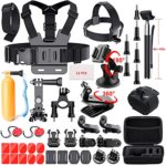 41-In-1 Action Camera Accessories Kit for GoPro Hero 6/GoPro Fusion/Hero 5/Session 5/4/3+/3/2/1/SJ4000/5000/6000/AKASO/Xiaomi Yi 4K and More by Mogomiten(41 items)