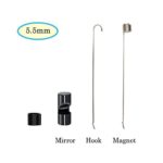 Cainda Endoscope Accessorie Hook Magnet Side View Mirror Set for 5.5mm Lens Borescope Endoscope Camera, Equipment for Wireless and USB Endoscope, Microscope Endoscope Tools
