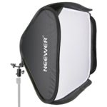 Neewer 24″x24″/60cmx60cm Professional Protable Foldable Off-Camera Flash Photography Studio, Portrait Soft Box with L-shaped bracket & flash Ring, Outer Diffuser and Carrying Case