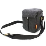 zdMoon Gray Camera case bag Canvas for Sony A5000 A5100 A6000 NEX-5T 5R NEX-7 NEX-6