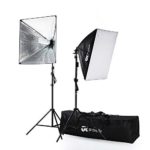Proxelle 700W Photography Softbox Studio Lighting Kit 24″X24″ Professional Photography Soft Box Light Set Photo Shoot Standing Lights Equipment for Photographers