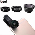 Mobile Phone Lenses – 180 Degree Mini Clip-on Cell Phone Camera Lens Kit Fish Eye Lens + 0.67 X Wide Angle + Macro Lens for Smart Phones – by SINAM – 1 PCs