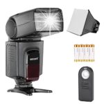 Neewer TT560 Speedlite Flash Kit for Canon Nikon Sony Pentax DSLR Camera with Standard Hot Shoe?Includes: (1)TT560 Flash,(1)Flash Diffuser,(1)Remote Control,(4)Batteries