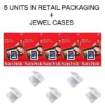 Lot of 5 SanDisk 16GB SD SDHC Class 4 Flash Memory Camera Card SDSDB-016G-B35 Pack + ( 5 Jewel Cases ) …