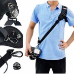 AROYEL Comfortable Durable Single Lens Reflex Camera Strap for Women & Men, Camera Harness, Extra Long Adjustable Shoulder, Nonslip Breathable sweatproof and Ergonomic pad, Black