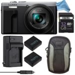 Panasonic LUMIX ZS60 4K Digital Camera ULTIMATE PRO BUNDLE (Silver) – Camera + 32GB SD Card + Replacement Battery and Charger + Professional Digital Camera Case + DigitalAndMore Lens Cleaning Cloth