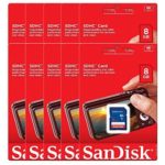 10 Piece SanDisk SDSDB-008G 8GB SDHC Class 4 SD sdhc flash Memory Card for DSLR Camera Nikon Canon