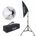 RALENO Softbox 20”x28” Photography Lighting Professional Photo Studio Equipment with 85W E27 Socket 5500K Video Light Bulb for Filming Portraits Shoot