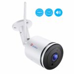 Ctronics Wifi Camera Outdoor,1080P Wireless IP Security Camera with 110°Wide Angle,Dome Camera with Two-Way Audio,30m Night Vision,IP66 Waterproof,Motion Detect,Micro SD card Up to 128GB(not included)