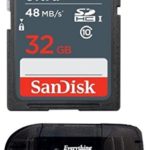 Sandisk 32GB SD SDHC Flash Memory Card works with NINTENDO 3DS DS DSI & Wii Media Kit, Nikon SLR Coolpix Camera, Kodak Easyshare, Canon Powershot, Canon EOS, comes with Everything But Stromboli Reader