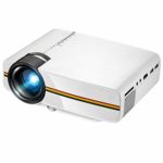 Projector, Portable Mini Video Projector +20% Brighter for Multimedia Home Theater SD Card VGA AV TV, Laptops, Games and Android Smartphones