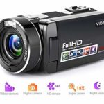 Camcorder Digital Camera Full HD 1080p 18X Digital Zoom Night Vision Pause Function with 3.0″ LCD and 270 Degree Rotation Screen with Remote Controller