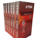 TDK Premium Quality VHS T-120 HS Pack of 6