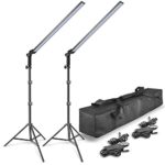 EMART 2x30W Photography LED Video Light Wand 5600K Ice Light Photo Lighting Kit for Camera Photo Studio Shooting,Youtube, Professional LED Continuous Light with Tripod Stand