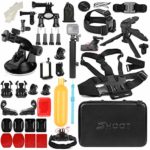 SHOOT 31 in 1 Must Have Accessories Kit with Carrying Case for GoPro Hero 7 Black Silver White/6/5/4/3+/3/5 Session/Hero(2018)/Fusion Campark AKASO DBPOWER Crosstour FITFORT Accessories