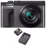 Panasonic DC-ZS70 Lumix 20.3 MP, 4K Digital Camera, Touch 3″ LCD + Panasonic DMW-ZSTRV Battery & Charger Pack