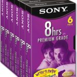 Sony VHS 8 Hours Videotape (6 Pack)