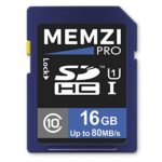 MEMZI PRO 16GB Class 10 80MB/s SDHC Memory Card for Victure HC600, HC400, HC300, HC200 Wildlife Trail Outdoor Surveillance Digital Cameras