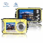 Underwater Camera Full Hd 1080P Waterproof Digital Camera 24.0MP Underwater Digital Camera Self Point and Shoot Dual Screen Waterproof Camera