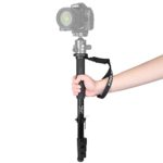 Papaler MP208F Camera Monopod Alpenstock, 52″/133cm Aluminum Flip Lock Video Monopod for Camera with 1/4″&3/8″ Convertible Screw for DSLR Cameras Camcorder Ballhead Canon Nikon Sony Max Load 17.6 lbs