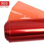 Meking Professional 16×20 Inch Gels Color Filter Paper Correction Gel Lighting Filter for Photo Studio Light Red Head Light Strobe Flashlight – Light Red